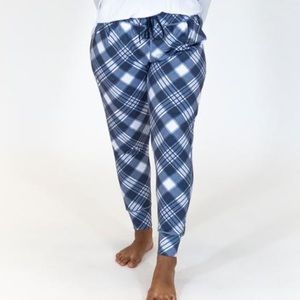Weekend Joggers - Blue Plaid